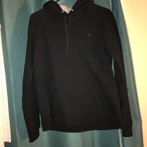 One pink and one black champion hoodie